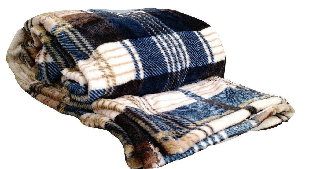 Winter Cabin Flannel Throw Blanket