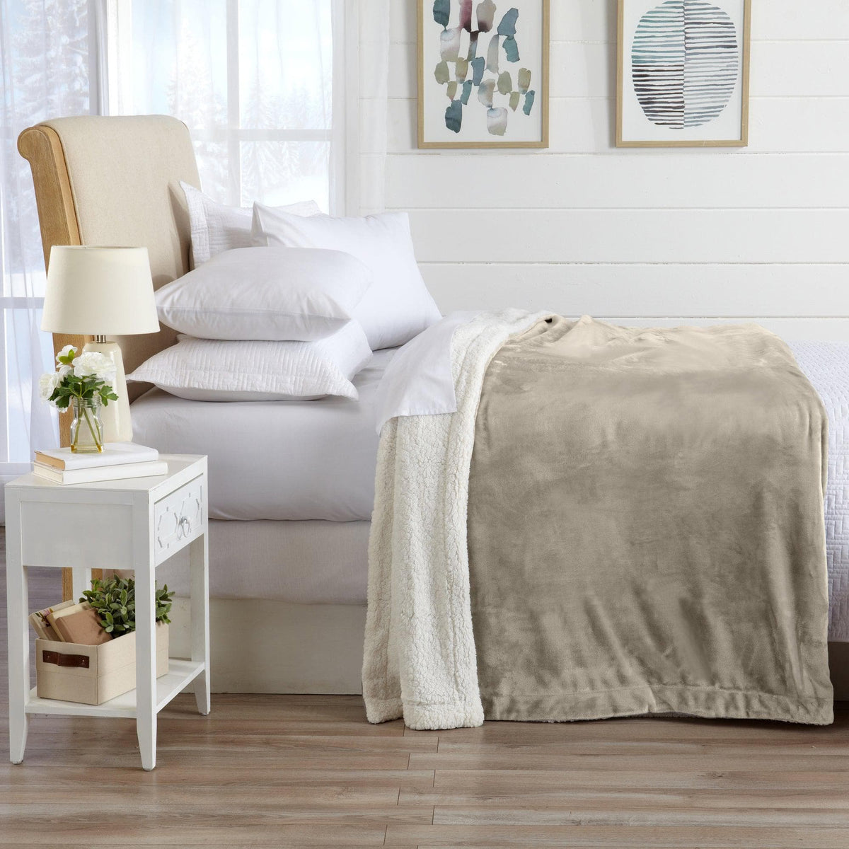 Velvet Plush Sherpa Blanket