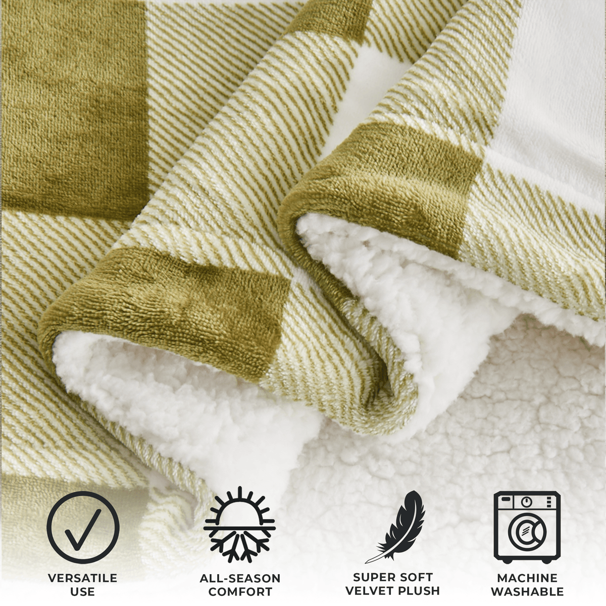 Velvet Plush Sherpa Blanket