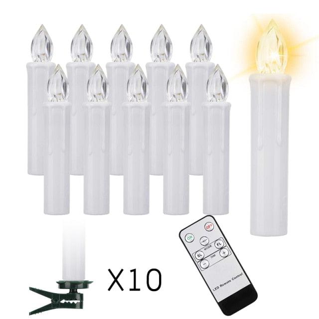 Flameless LED Taper Candles with Remote