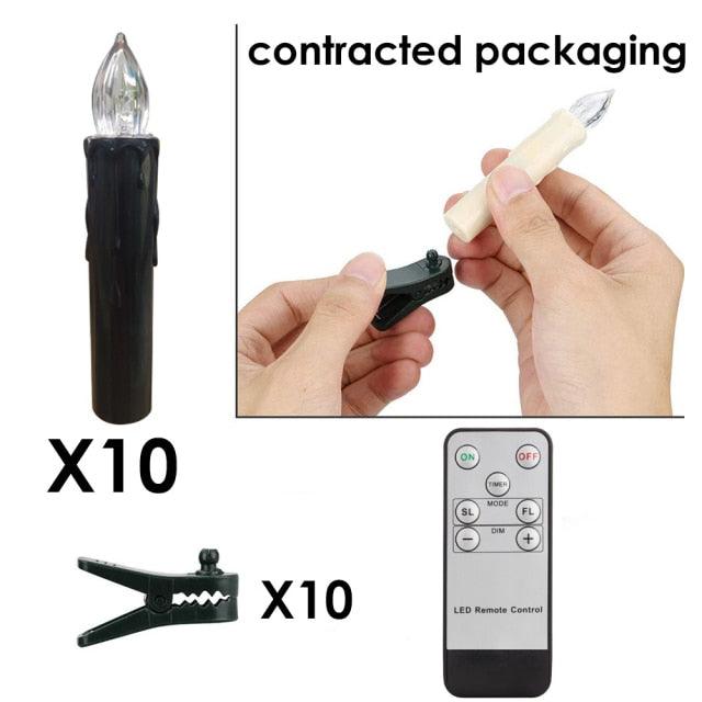 Flameless LED Taper Candles with Remote