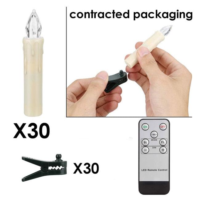 Flameless LED Taper Candles with Remote