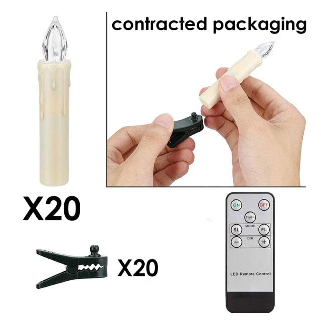 Flameless LED Taper Candles with Remote