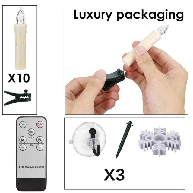 Flameless LED Taper Candles with Remote