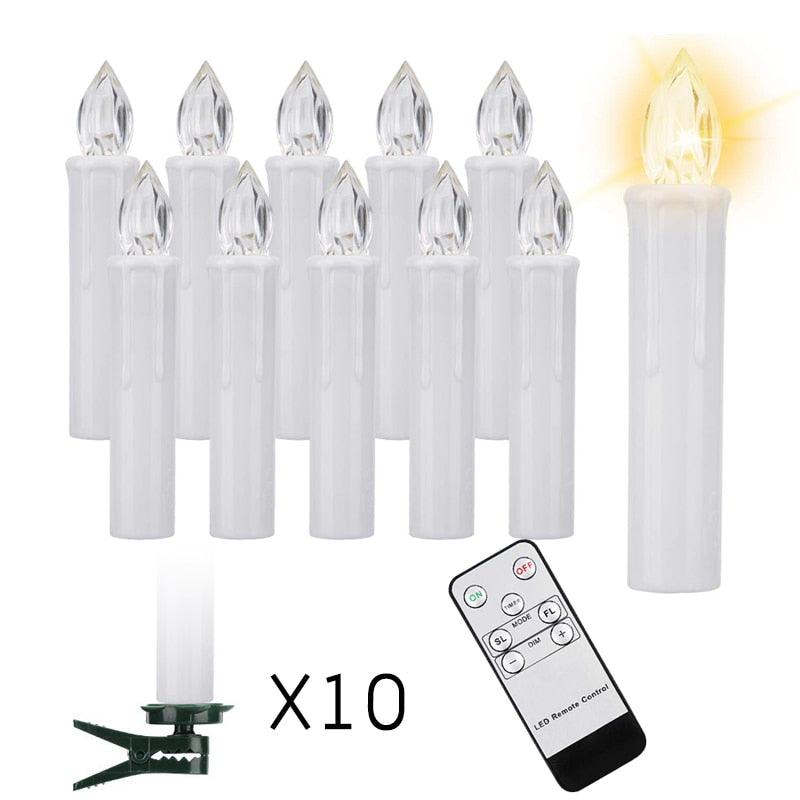 Flameless LED Taper Candles with Remote