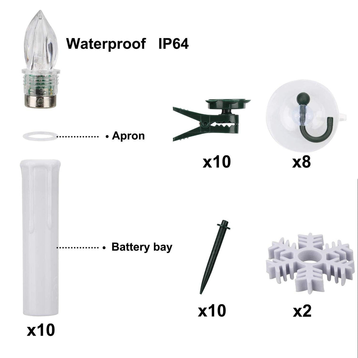 Flameless LED Taper Candles with Remote