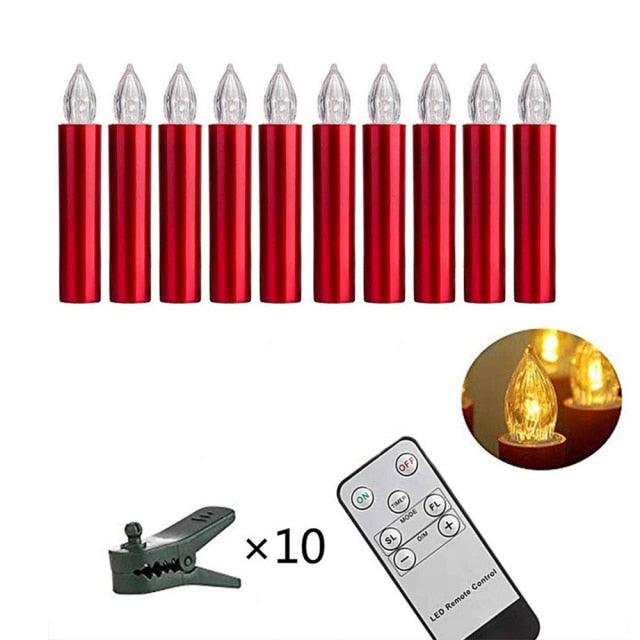 Flameless LED Taper Candles with Remote